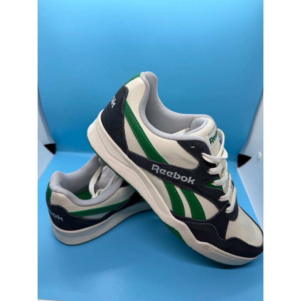 Reebok Court Advance Sneakers Chalk Glen Green Black Mens 10 Low Top Shoes